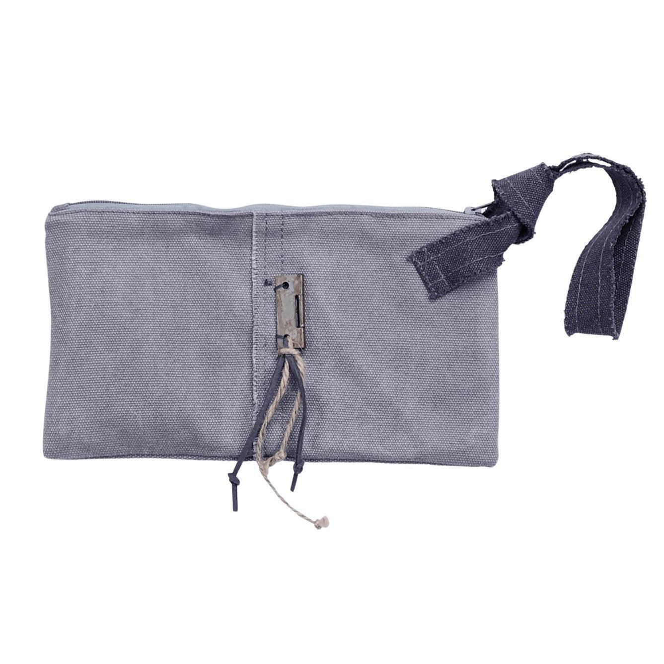 Grey Clutch With Strap - Sunshine and Grace Gifts