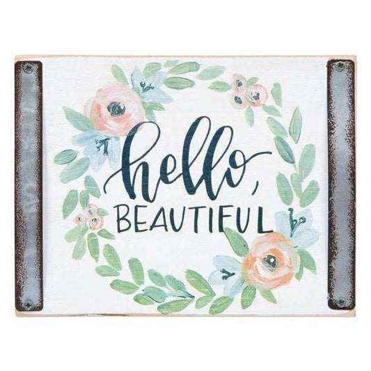 Hello Beautiful Block Sign - Sunshine and Grace Gifts