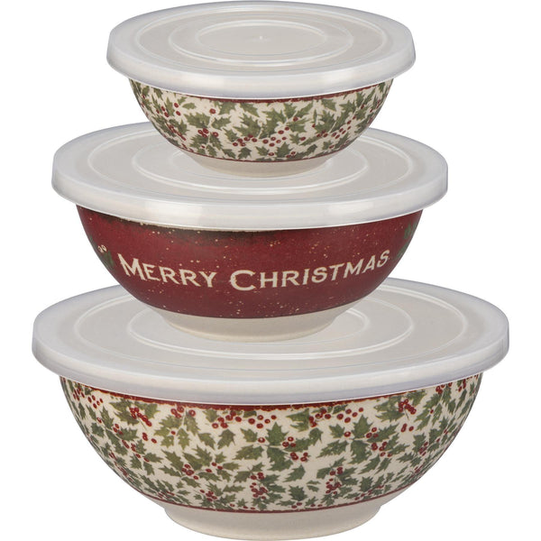 Holly Bowl Set - Sunshine and Grace Gifts