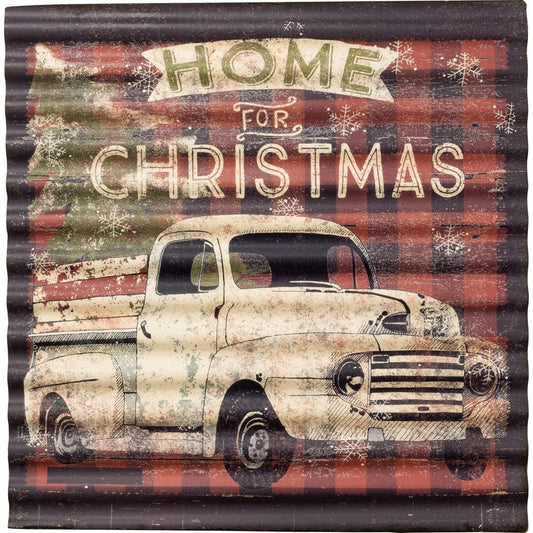Home For Christmas Metal Sign - Sunshine and Grace Gifts