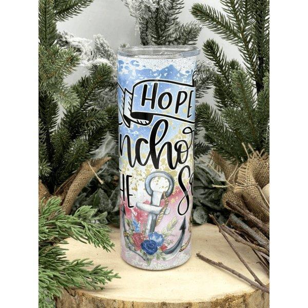 Hope Anchors Soul- Tumbler - Sunshine and Grace Gifts