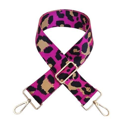 Hot Pink Leopard Guitar Purse Strap - Sunshine and Grace Gifts