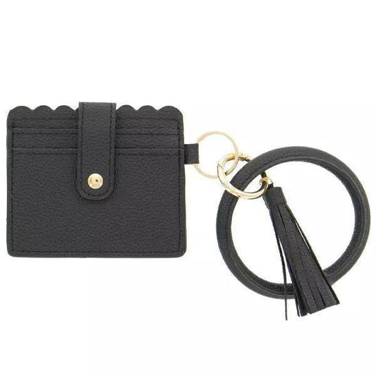 Id Wallet Wristlet- Black - Sunshine and Grace Gifts