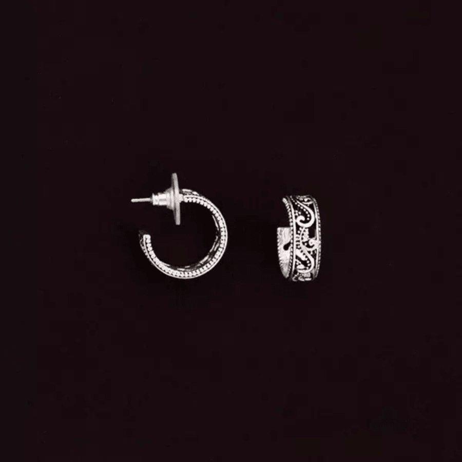 Julia Harper Lace Hoop Earrings - Sunshine and Grace Gifts