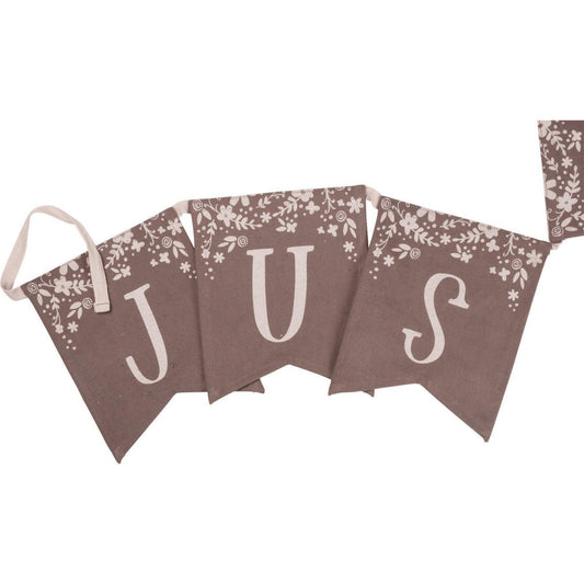 Just Married Pennant Banner - Sunshine and Grace Gifts
