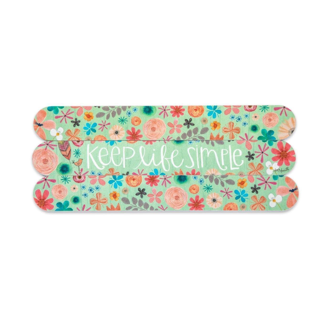 Keep Life Simple Emery Board - Sunshine and Grace Gifts