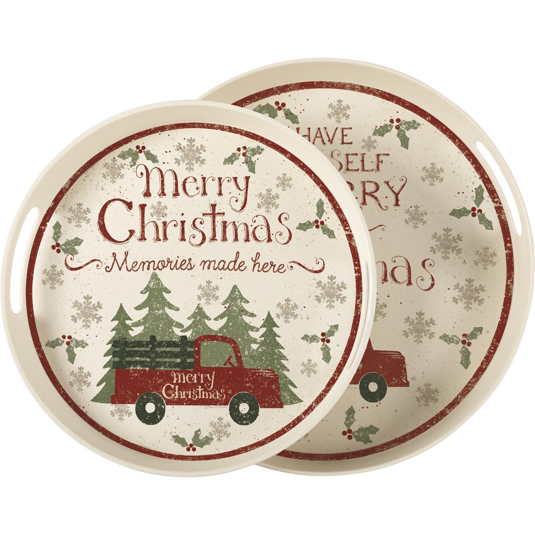 Large Truck And Tree Platter - Sunshine and Grace Gifts