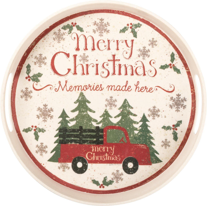 Large Truck And Tree Platter - Sunshine and Grace Gifts