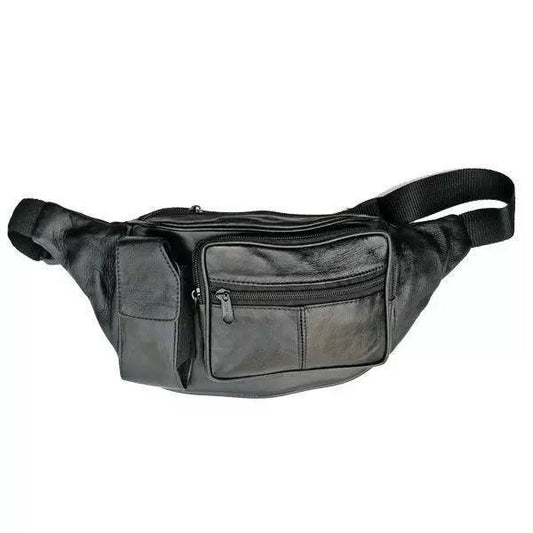 Leather Waist Pouch W/Cell Phone Pocket - Sunshine and Grace Gifts