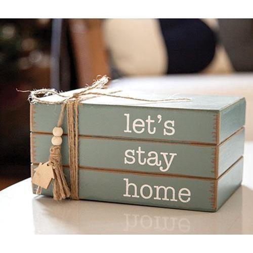 Let's Stay Home Book Stack - Sunshine and Grace Gifts