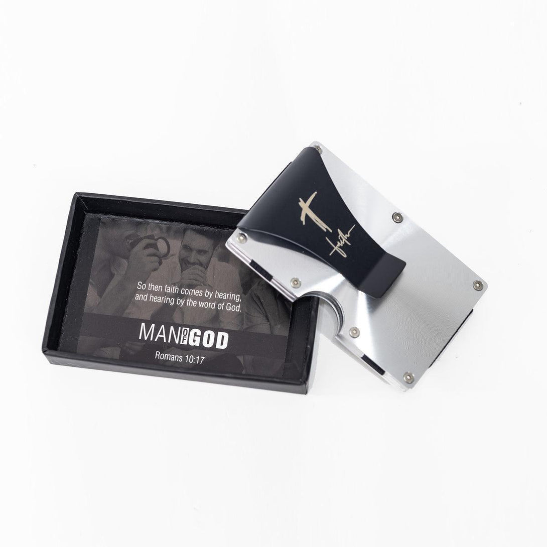 Man Of God: Stainless Tactical Wallet - Sunshine and Grace Gifts