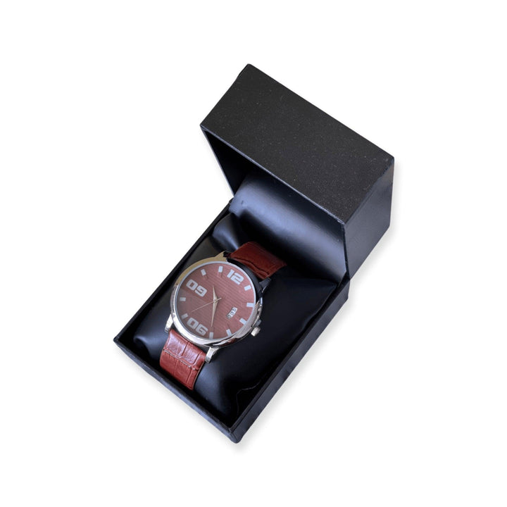 Men's Brown Strap Band Watch - Sunshine and Grace Gifts