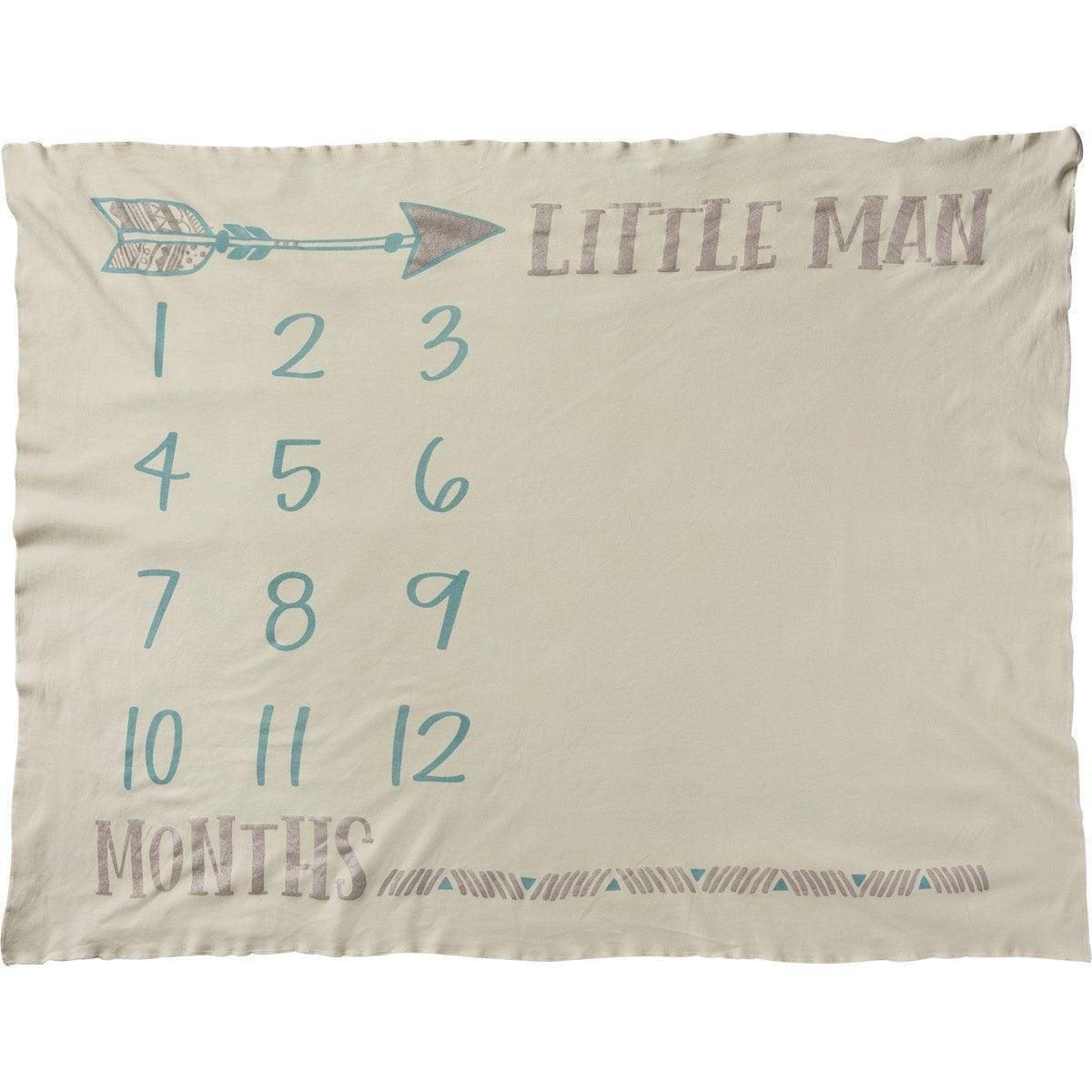 Milestone Blanket - Little Man - Sunshine and Grace Gifts