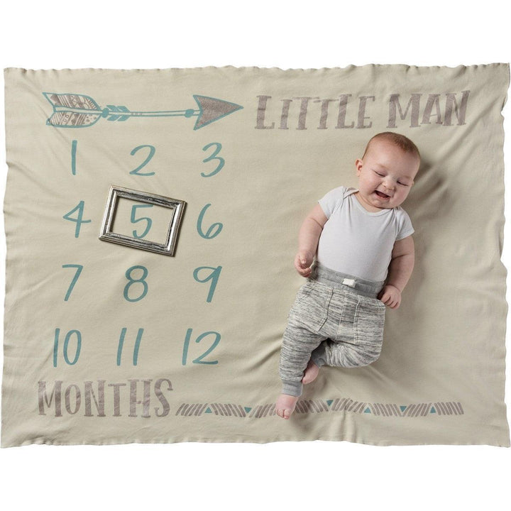 Milestone Blanket - Little Man - Sunshine and Grace Gifts