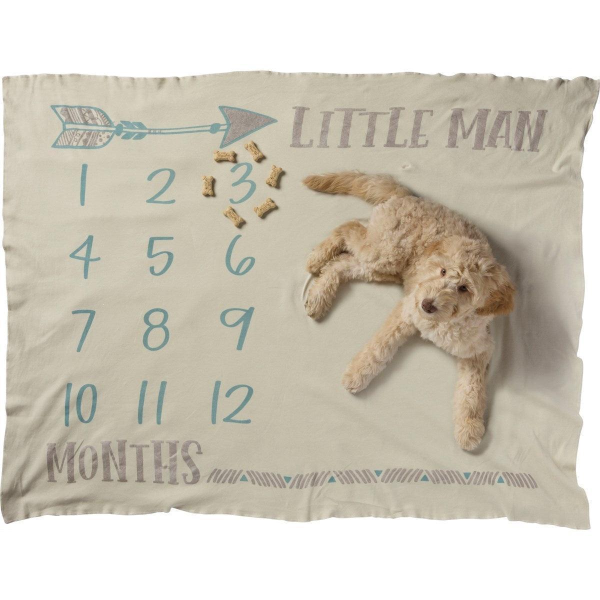 Milestone Blanket - Little Man - Sunshine and Grace Gifts