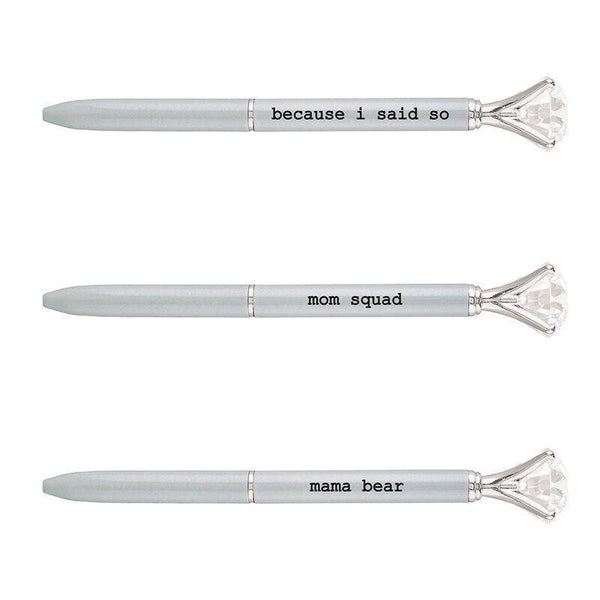 Mom Grey Gem Pen - Sunshine and Grace Gifts