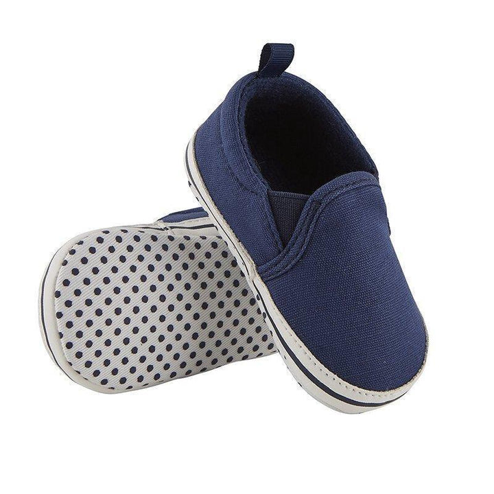 Navy Canvas Shoe 6-12Mo - Sunshine and Grace Gifts