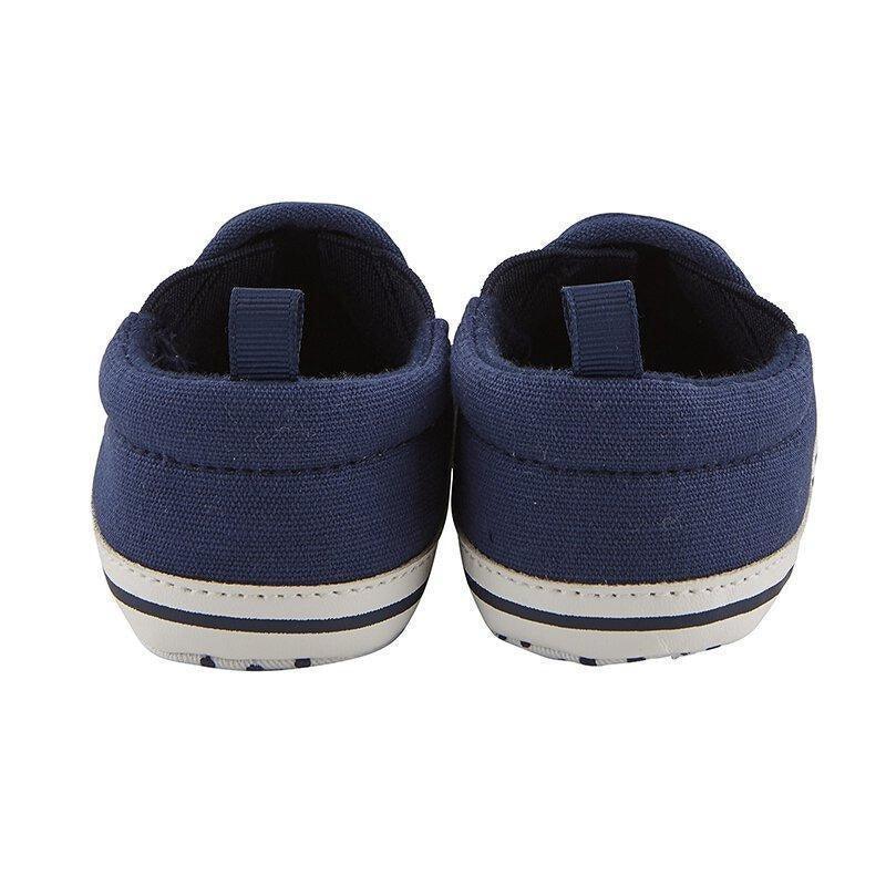 Navy Canvas Shoe 6-12Mo - Sunshine and Grace Gifts