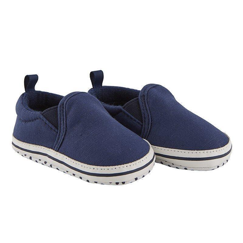 Navy Canvas Shoe 6-12Mo - Sunshine and Grace Gifts