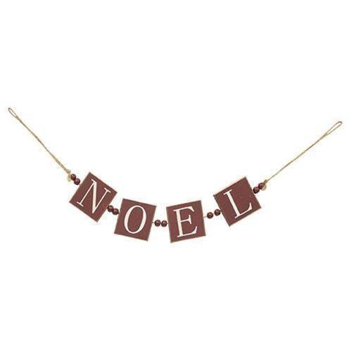 Noel Word Garland W/Beads - Sunshine and Grace Gifts