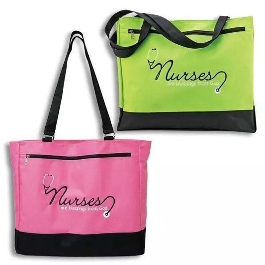 Nurses Are Blessings From God Canvas Totes - Sunshine and Grace Gifts