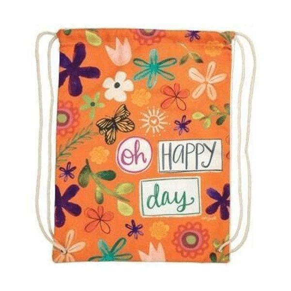 Oh Happy Day Drawstring Bag - Sunshine and Grace Gifts