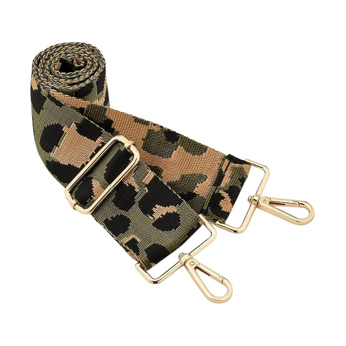 Olive Leopard Guitar Purse Strap - Sunshine and Grace Gifts