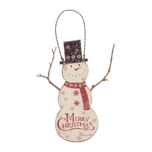 Ornament - Merry Christmas Snowman - Sunshine and Grace Gifts