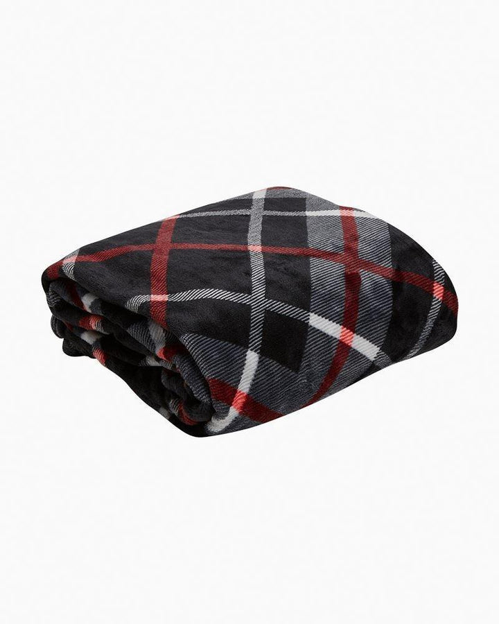 Paris Plaid Plush Throw Blanket - Sunshine and Grace Gifts