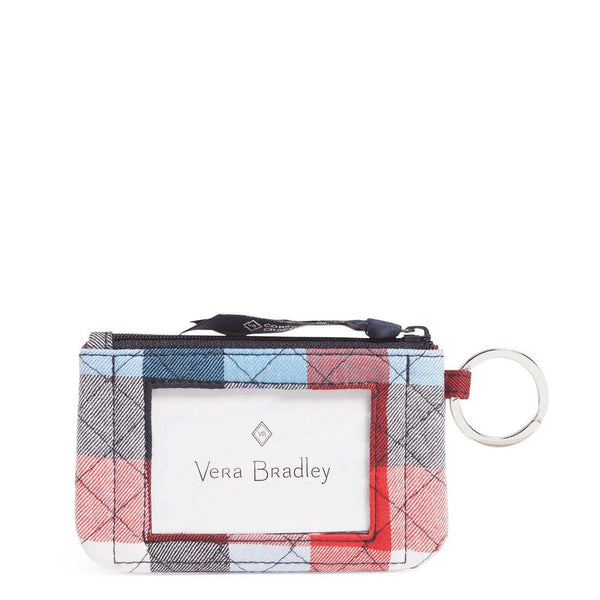 Patriotic Plaid Zip Id Case - Sunshine and Grace Gifts