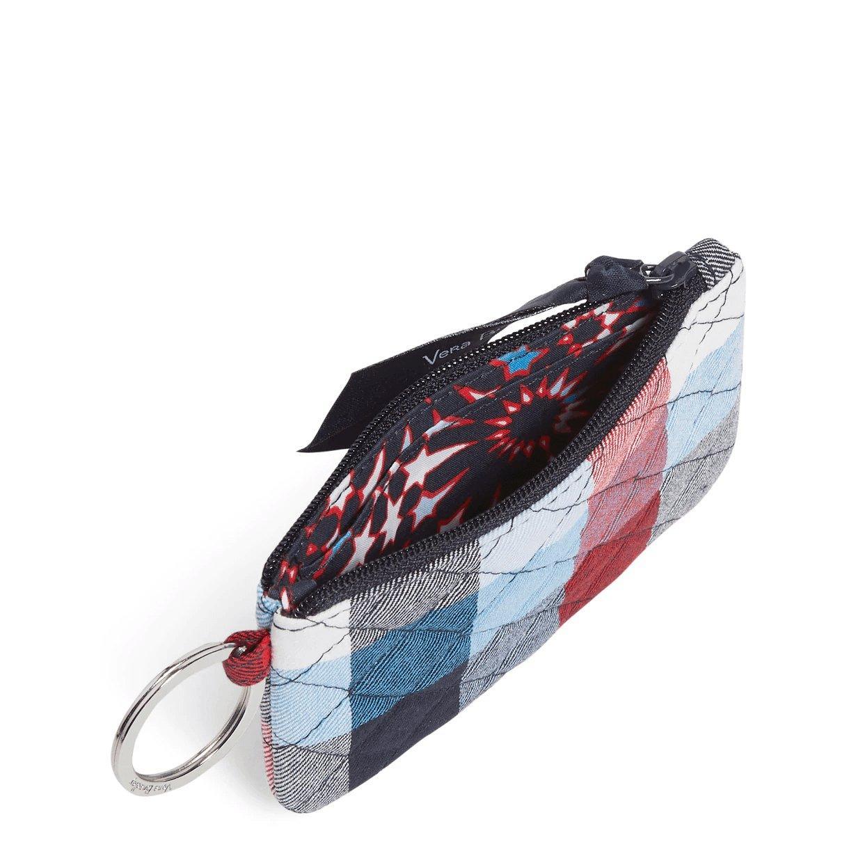Patriotic Plaid Zip Id Case - Sunshine and Grace Gifts