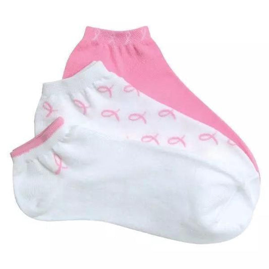 Pink And White - Breast Cancer Socks - Sunshine and Grace Gifts