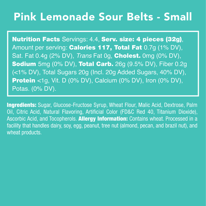 Pink Lemonade Sour Belts - Sunshine and Grace Gifts