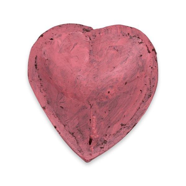 Pink Wood Heart Bowl - Sunshine and Grace Gifts