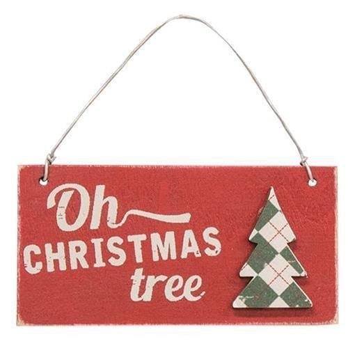 Plaid Christmas Tree Word - Sunshine and Grace Gifts