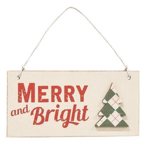 Plaid Christmas Tree Word - Sunshine and Grace Gifts