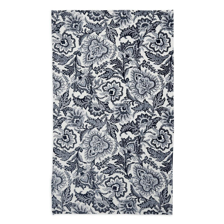 Plush Throw Blanket Java Navy & White - Sunshine and Grace Gifts