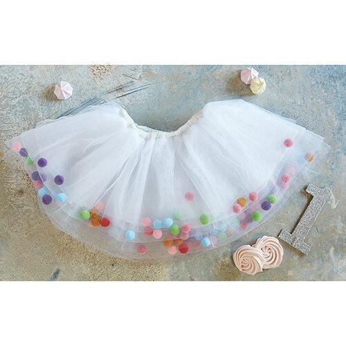 Pom Pom Skirt 6-12 - Sunshine and Grace Gifts