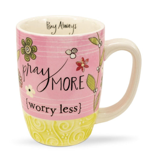 Pray More Worry Less Gift Mug - Sunshine and Grace Gifts
