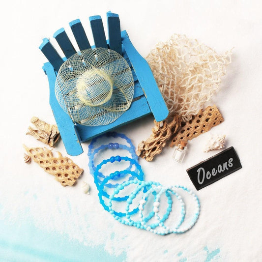 Pro Hair Tie - Clear Neon Blue - Sunshine and Grace Gifts
