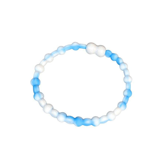 Pro Hair Tie - White Pastel Blue - Sunshine and Grace Gifts