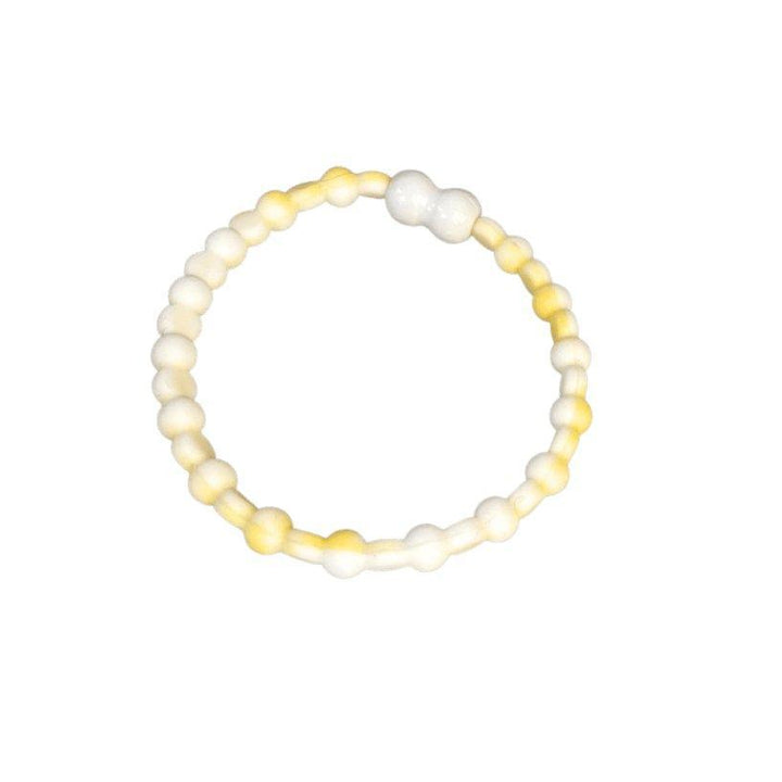 Pro Hair Tie - White Pastel Yellow - Sunshine and Grace Gifts