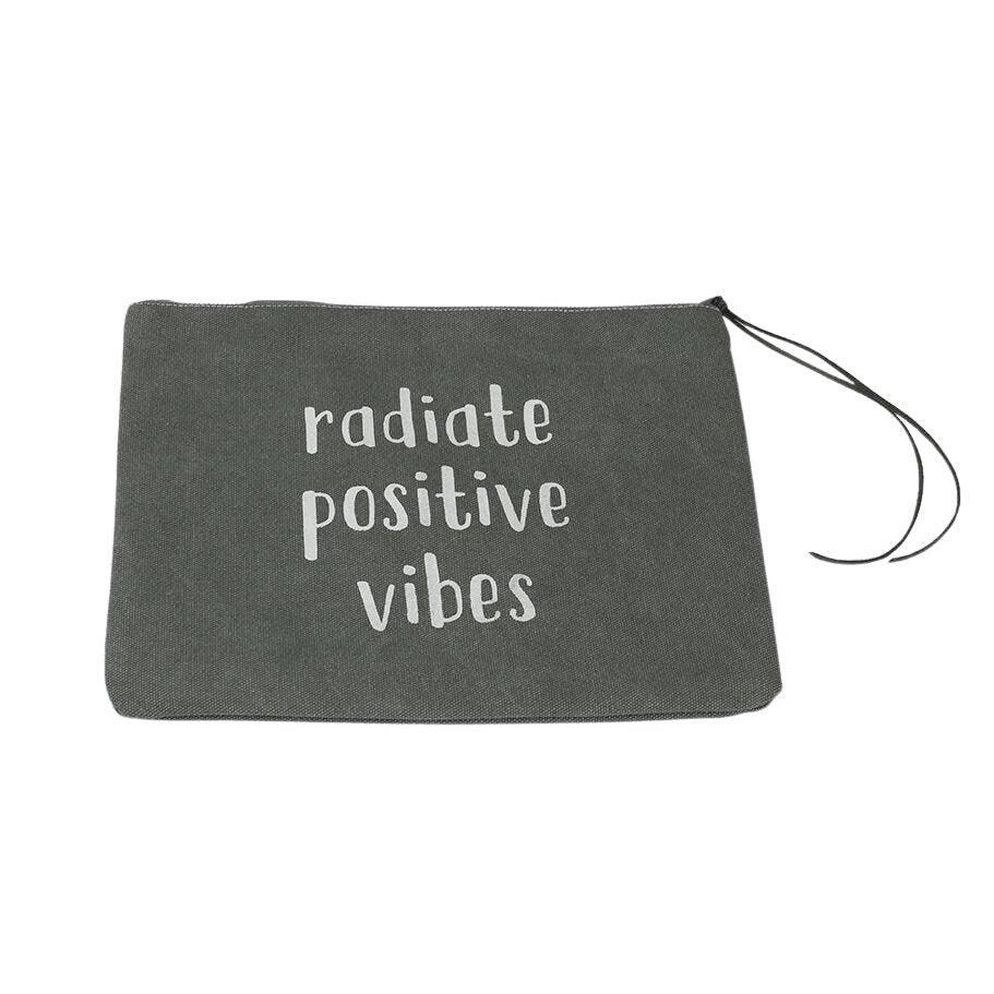 Radiate Positive Vibes Large Rectangle Pouch - Sunshine and Grace Gifts