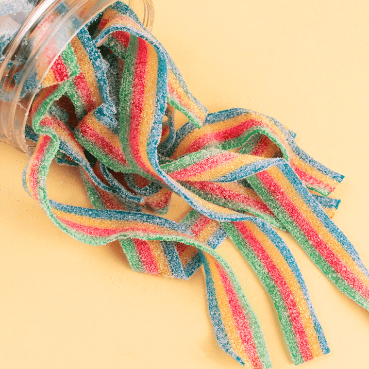Rainbow Sour Belts - Sunshine and Grace Gifts