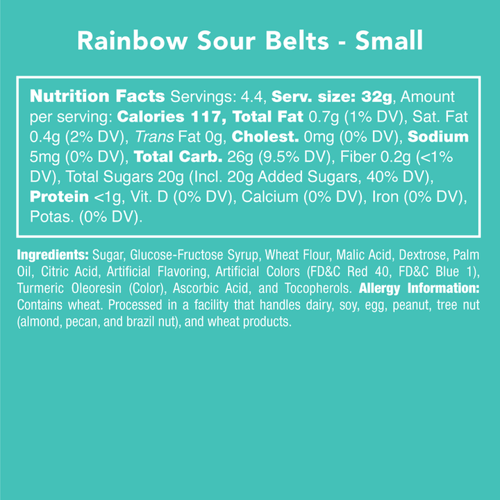 Rainbow Sour Belts - Sunshine and Grace Gifts