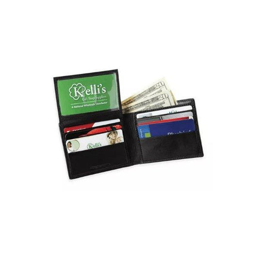 Rfid Passcase Leather Wallet,Black - Sunshine and Grace Gifts