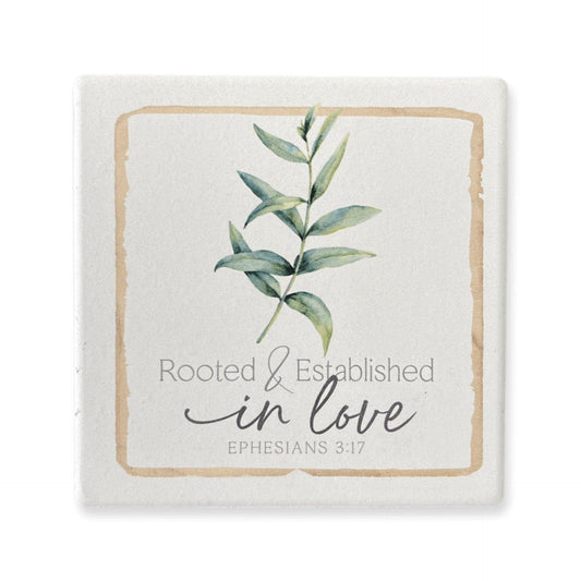 Rooted In Love- Stone Coaster - Sunshine and Grace Gifts