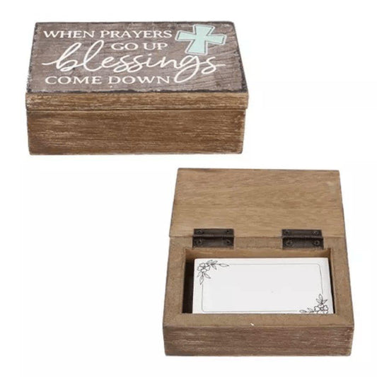 Rustic Wood Prayer Box - Sunshine and Grace Gifts