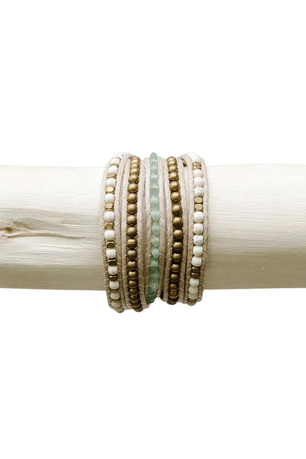 Seafoam - Wrap Bracelet - Sunshine and Grace Gifts