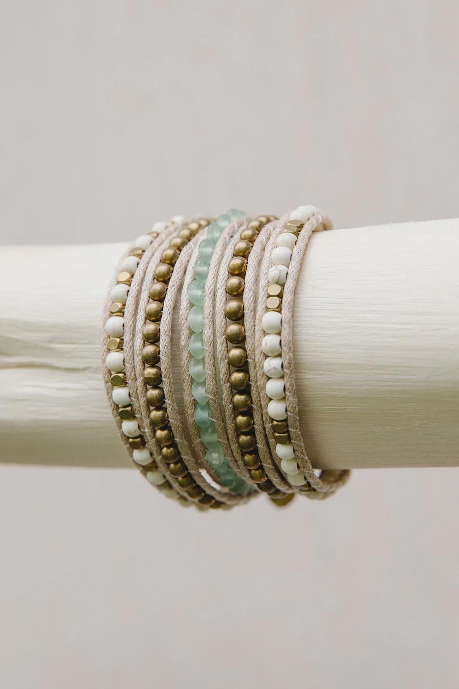 Seafoam - Wrap Bracelet - Sunshine and Grace Gifts